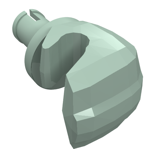 Main Troll, gauche avec connecteur Technic (Hand Troll, Left with Technic Pin)
