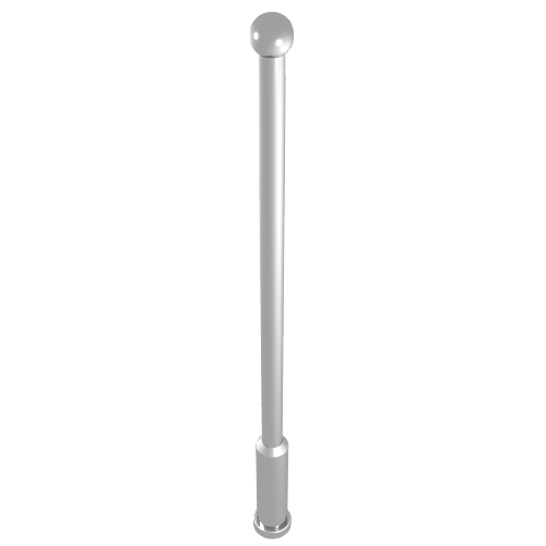 Rendu LDraw de Antenne 6H sans trou tenon (Antenna 6H without Stud Hole), couleur indicative