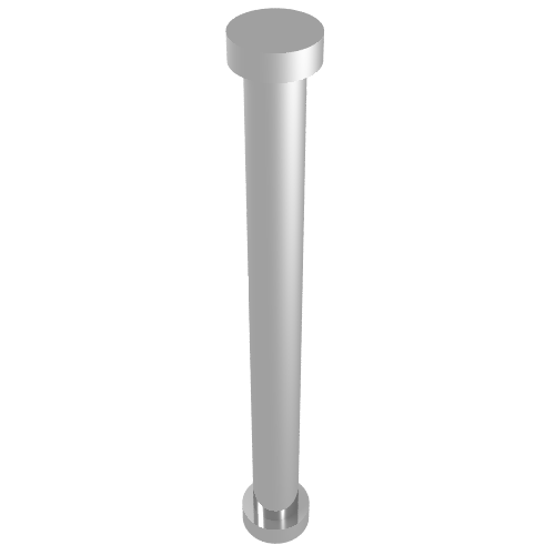 Rendu LDraw de Barre 4.5l avec butées (Bar 4.5L with Stop Ends), couleur indicative