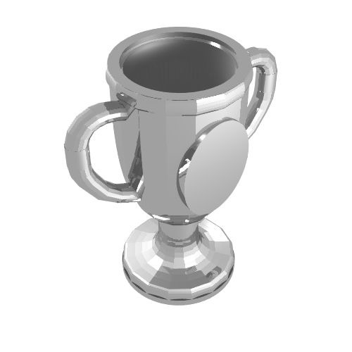 Rendu LDraw de Trophée équipement (Equipment Trophy), couleur indicative
