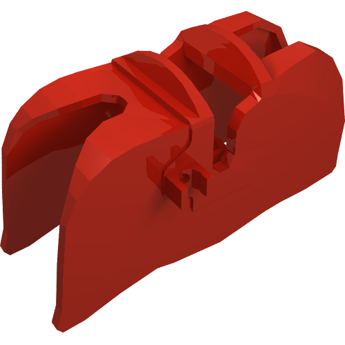 Rendu LDraw de Animal / Creature Accessory, Horse Barding, Smooth Edge [Plain], couleur indicative
