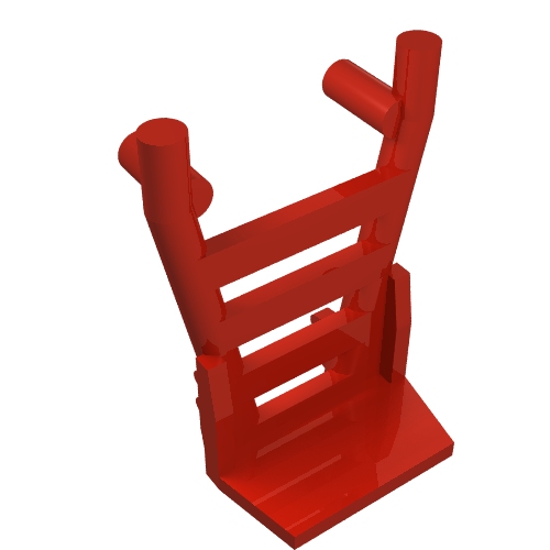 Rendu LDraw de Équipement Camion à main / Sac Cadre Barrow (Equipment Hand Truck / Sack Barrow Frame), couleur indicative