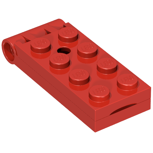 Rendu LDraw de charnière Plaque 2 x 5 avec Large trou [Complete Assembly], couleur indicative