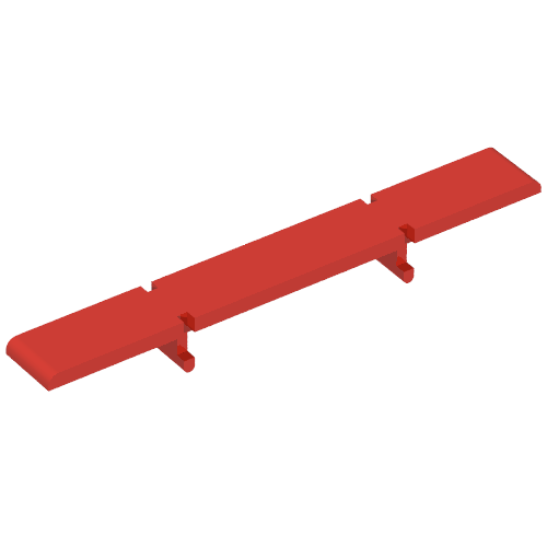 Rendu LDraw de Train Signal Circuit-Breaker barre, couleur indicative