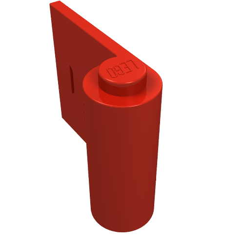 Rendu LDraw de Porte 1 x 3 x 2 gauche (Door 1 x 3 x 2 Left), couleur indicative