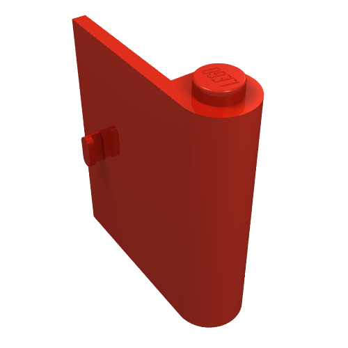 Rendu LDraw de Porte 1 x 3 x 3 droite (Door 1 x 3 x 3 Right), couleur indicative