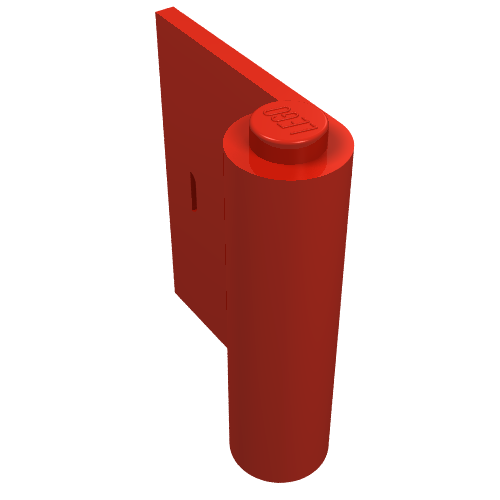 Rendu LDraw de Porte 1 x 3 x 3 gauche (Door 1 x 3 x 3 Left), couleur indicative