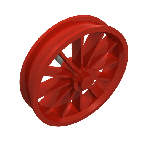 Rendu LDraw de Roue rayonné grand (Wheel Spoked Large), couleur indicative