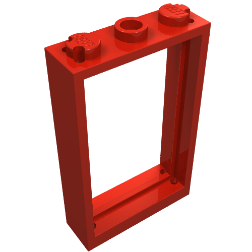 Rendu LDraw de Cadre de porte 1 x 3 x 4 (Door Frame 1 x 3 x 4), couleur indicative