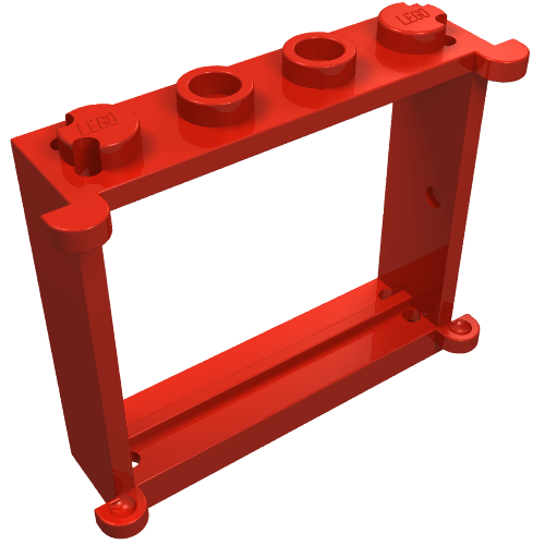 Rendu LDraw de Fenêtre 1 x 4 x 3 (Window 1 x 4 x 3), couleur indicative
