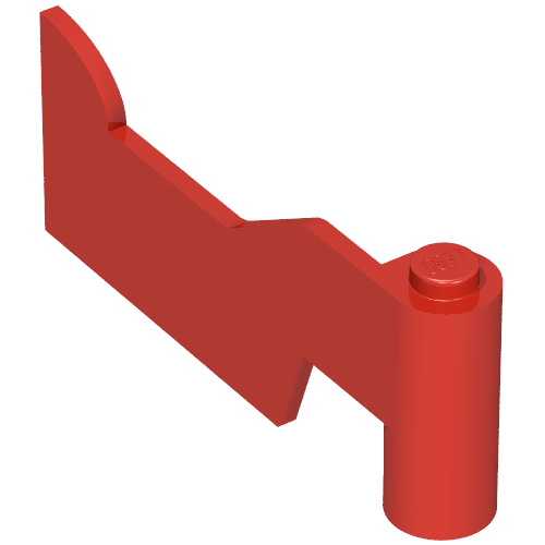 Rendu LDraw de Fabuland, porte 1 x 6 x 2 droite (Fabuland, Door 1 x 6 x 2 Right), couleur indicative