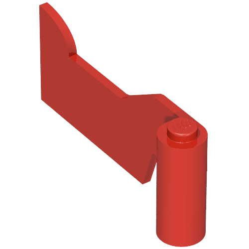 Rendu LDraw de Fabuland, Porte 1 x 6 x 2 Gauche (Fabuland, Door 1 x 6 x 2 Left), couleur indicative