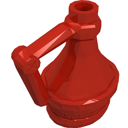 Rendu LDraw de Équipement Flacon avec poignée (Equipment Flask with Handle), couleur indicative