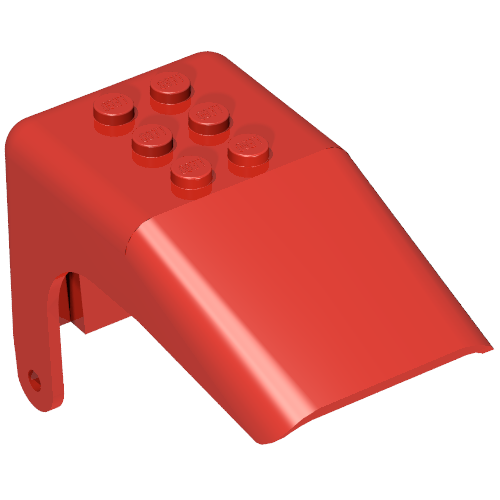 Rendu LDraw de Fabuland, Car Roof, Flippable - Top, couleur indicative