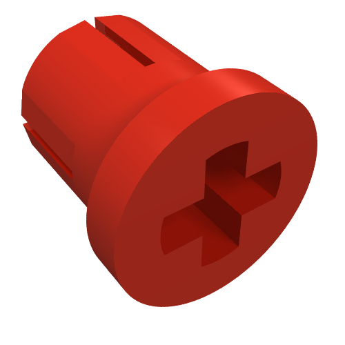 Rendu LDraw de Douille Technic avec une bride - Type One (Technic Bush with One Flange - Type One), couleur indicative