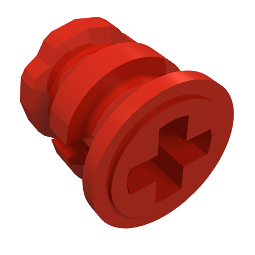 Rendu LDraw de Brousse Technic ancien type 2 (Technic Bush Old Type 2), couleur indicative