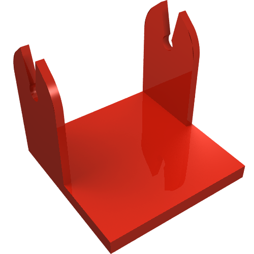 Rendu LDraw de Base de la bande transporteuse (Conveyor Belt Base), couleur indicative