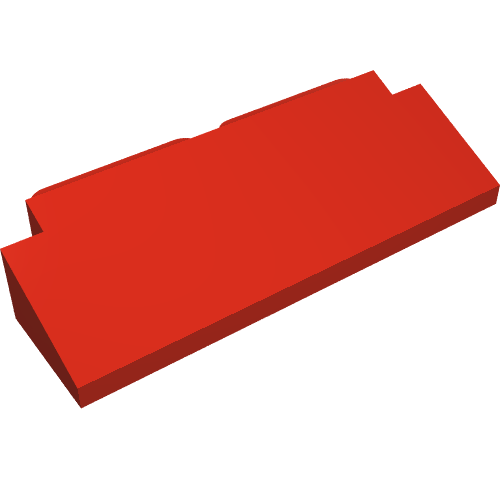 Rendu LDraw de Auvent d'intérieur 2 x 6 (Homemaker Awning 2 x 6), couleur indicative