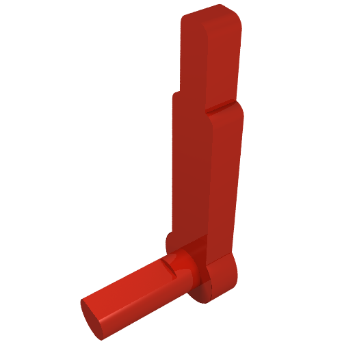 Rendu LDraw de Passage à niveau Type 1, poignée (Train Level Crossing Gate Type 1, Handle), couleur indicative