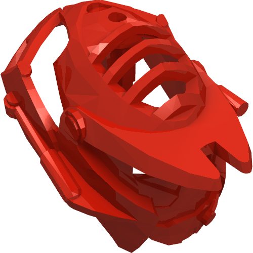 Rendu LDraw de Masque de grande taille, Furno (Large Figure Mask, Furno), couleur indicative