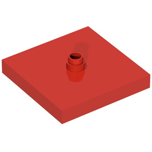 Rendu LDraw de Platine Duplo 4 x 4 base, surface affleurante (Duplo Turntable 4 x 4 Base, Flush Surface), couleur indicative