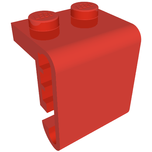 Rendu LDraw de Train, Steam Engine Cylinder, 1 x 2 tenon, ronde Surfaces, Interior Grooves, couleur indicative