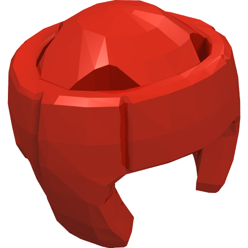 Rendu LDraw de Hat / Helmet, Boxing, couleur indicative