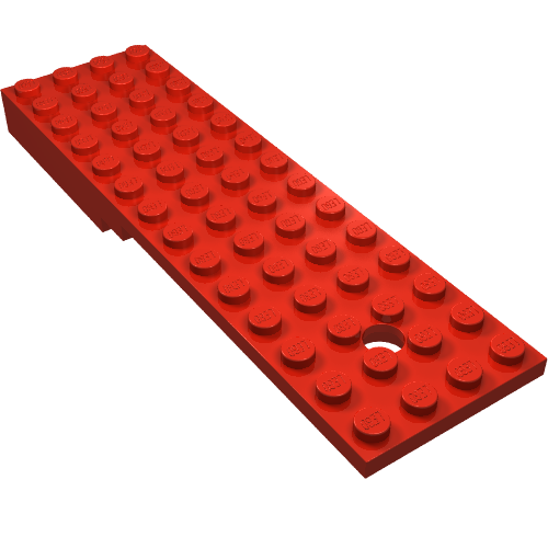 Rendu LDraw de Base de véhicule, remorque 4 x 14 x 1 (Vehicle Base, Trailer 4 x 14 x 1), couleur indicative