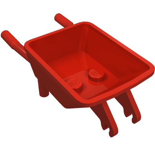 Rendu LDraw de Équipements wheelbrarrow (Equipment Wheelbarrow), couleur indicative