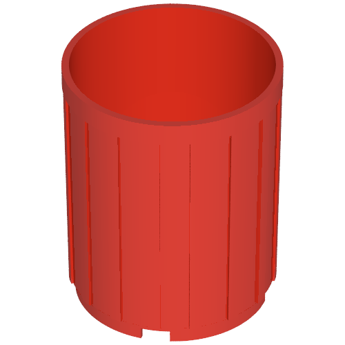 Rendu LDraw de Fabuland Trashcan, couleur indicative