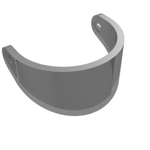 Headwear Accessory Visor For Standard Helmet