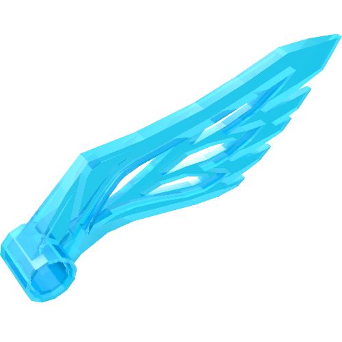 Rendu LDraw de Creature Body Part, Wing avec connecteur trou, couleur indicative