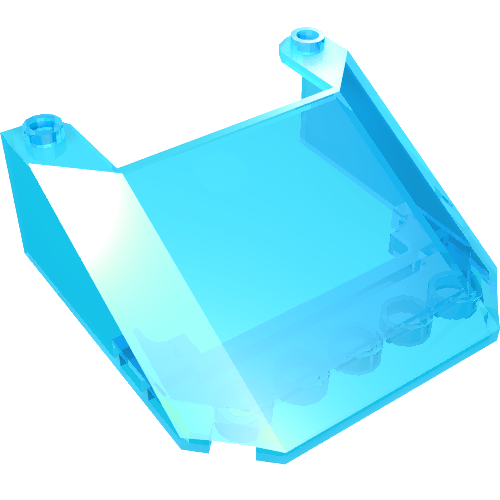 Rendu LDraw de Windscreen 6 x 6 x 2, couleur indicative