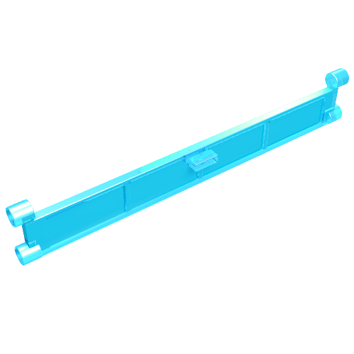 Rendu LDraw de Section de porte coulissante de garage sans poignée (Garage Roller Door Section without Handle), couleur indicative