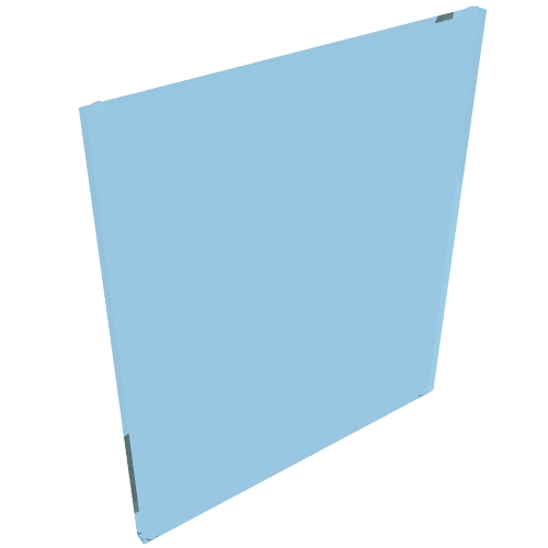 Rendu LDraw de Verre pour cadre 1 x 6 x 6 (Glass for Frame 1 x 6 x 6), couleur indicative