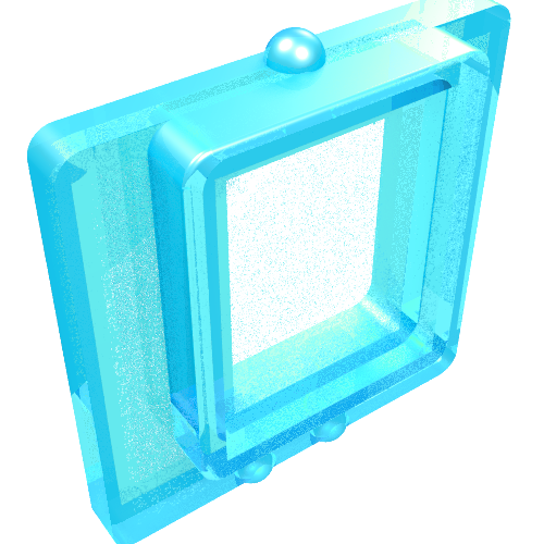 Rendu LDraw de Verre pour fenêtre 1 x 2 x 2 plan (Glass for Window 1 x 2 x 2 Plane), couleur indicative