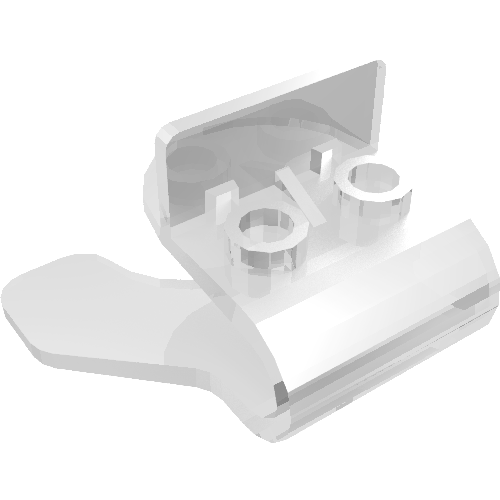 Rendu LDraw de Lanceur, figurine support flexible (super jumper) (Launcher, Minifig Stand Flexible (Super Jumper)), couleur indicative