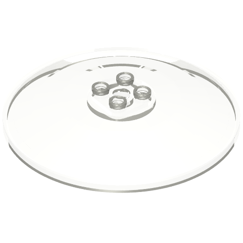 Rendu LDraw de Plat 8 x 8 inversé [Radar], tenons creux (Dish 8 x 8 Inverted [Radar], Hollow Studs), couleur indicative