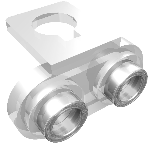 Minifigurine Support de cou avec 2 dos tenons (Minifig Neckwear Bracket with 2 Back Studs)