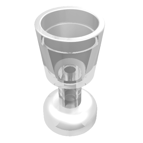 Rendu LDraw de Équipement Gobelet / Verre (Equipment Goblet / Glass), couleur indicative