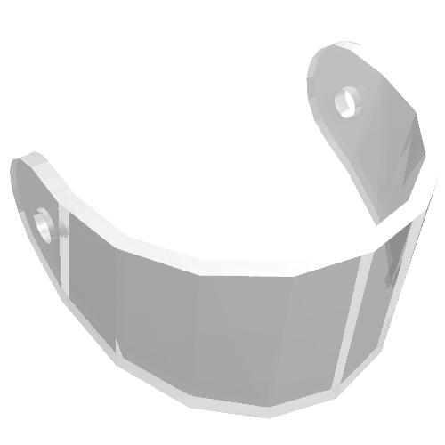 Visière de casque de figurine Technic (Technic Figure Helmet Visor)