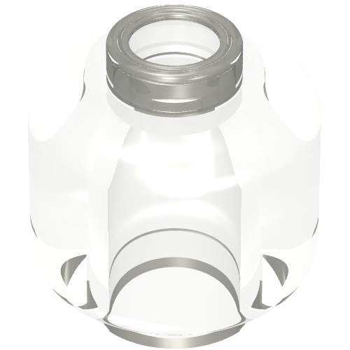 Tête de minifigurine [sans motif] [tenon ventilé - 2 trous] (Minifig Head [Plain] [Vented Stud - 2 Holes])