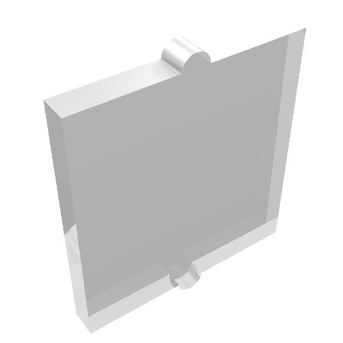 Rendu LDraw de Verre pour fenêtre 1 x 2 x 2 plat (Glass for Window 1 x 2 x 2 Flat), couleur indicative