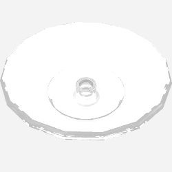 Rendu LDraw de Plat 5 x 5 (Dish 5 x 5), couleur indicative