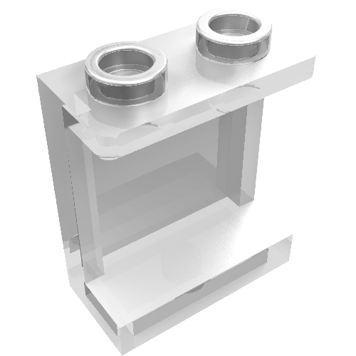 Panneau 1 x 2 x 2 [supports latéraux / tenons creux] (Panel 1 x 2 x 2 [Side Supports / Hollow Studs])
