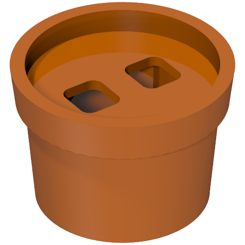 Minifigurine accessoire de taille Costume / Costume de pot de fleur (Minifig Hipwear Flower Pot Suit / Costume)