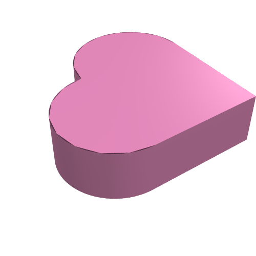 Tuile 1 x 1 cœur (Tile 1 x 1 Heart)