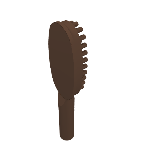 Rendu LDraw de Brosse à cheveux longue poignée [14mm] (Equipment Hairbrush Long Handle [14mm]), couleur indicative