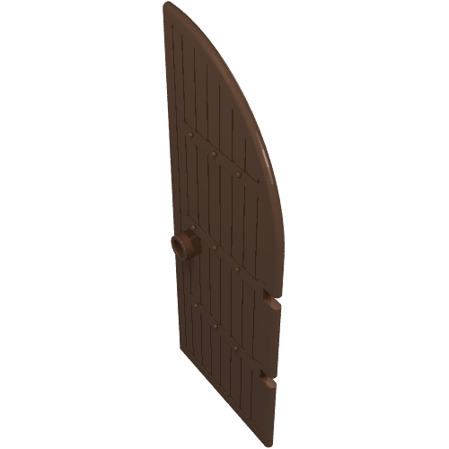 Rendu LDraw de Porte, Porte 1 x 4 x 9 haut courbé (Door, Gate 1 x 4 x 9 Curved Top), couleur indicative