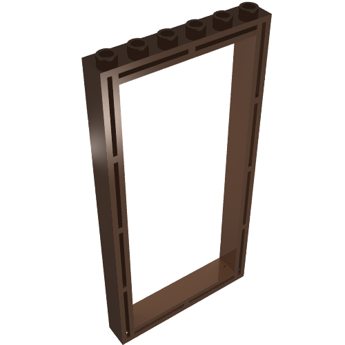 Rendu LDraw de Cadre de porte 1 x 6 x 10 (Door Frame 1 x 6 x 10), couleur indicative